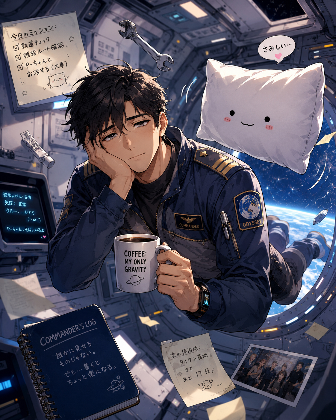 ひとりぼっちの宇宙飛行士と枕司令官