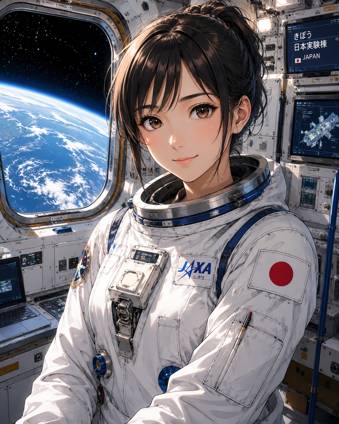 本当の自分を宇宙で明かすヒロイン
