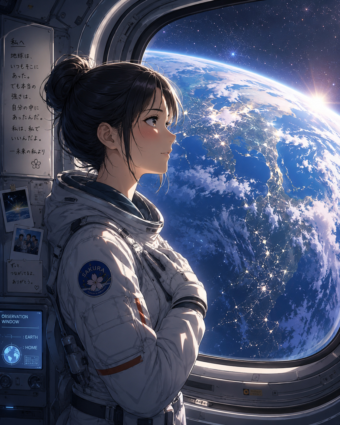 宇宙で、やっと言えた。