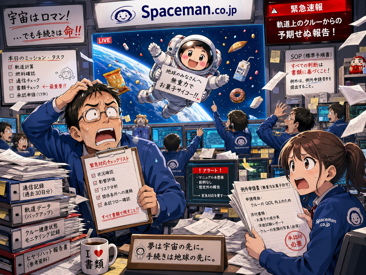 大量のフォームに困るミッション管理局