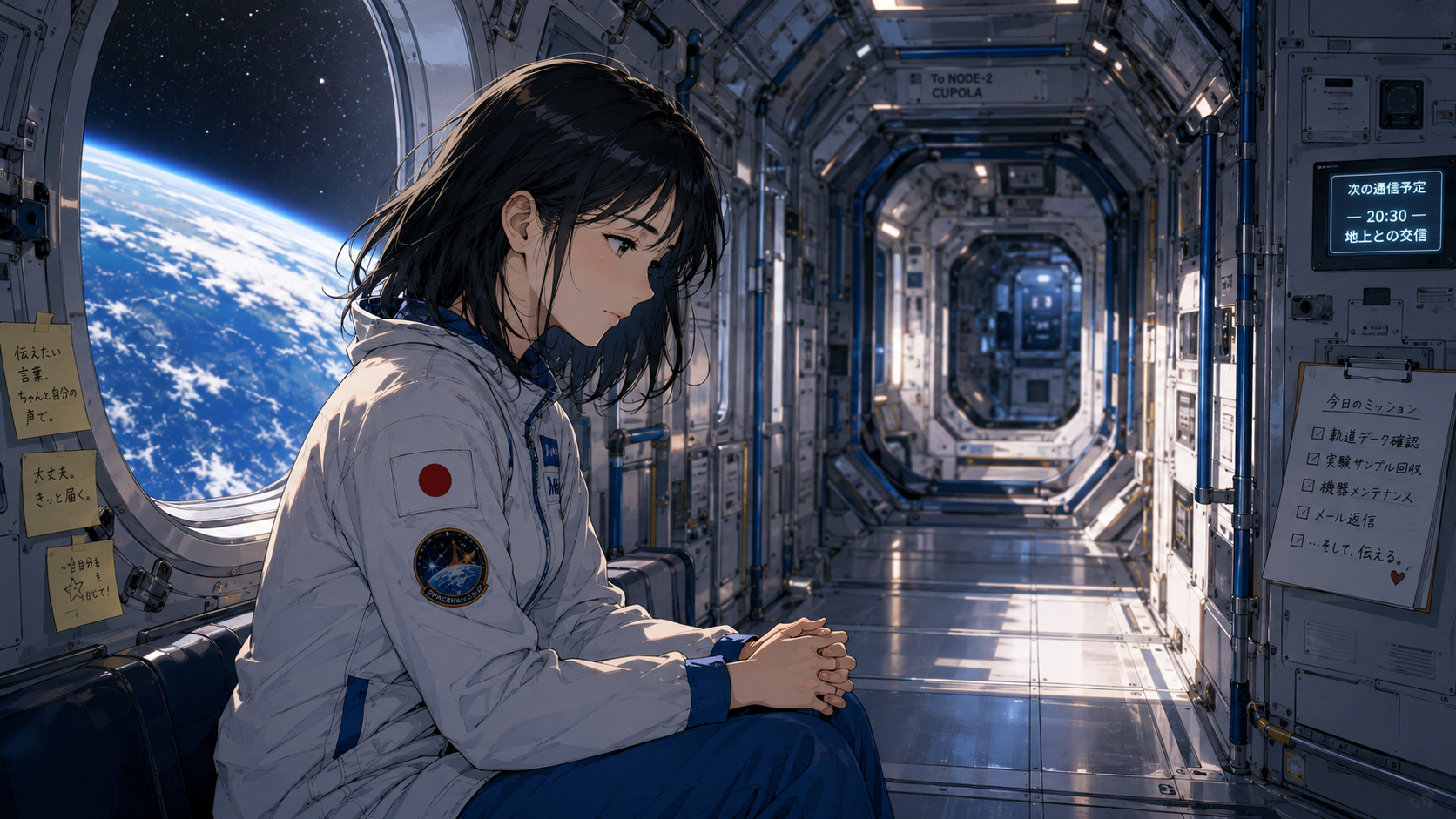 告白の前の静かな宇宙ステーション