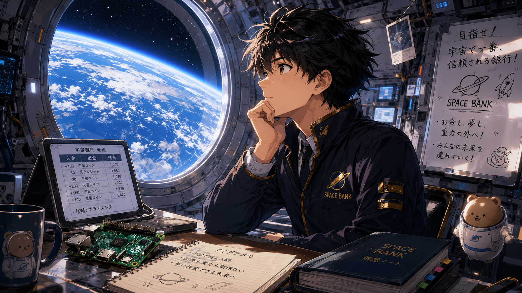 地球を見ながら考える星野ダイチ
